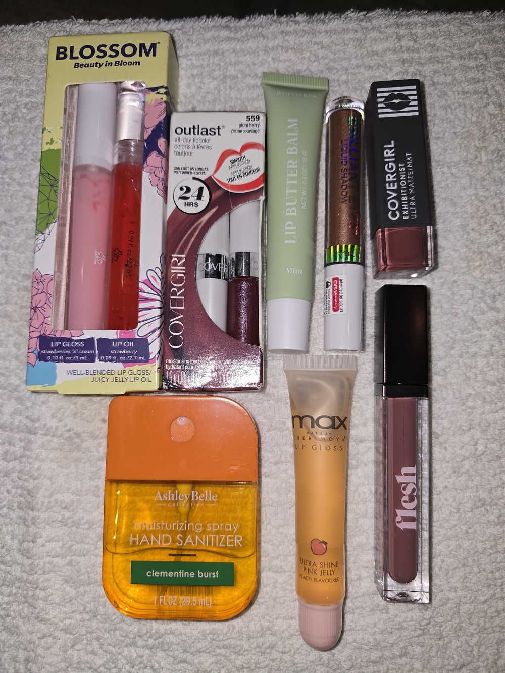 COVERGIRL Lip Color & Gloss Bundle with Plum Berry, Nude and Pink Shades